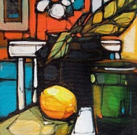 Salman Farooqi, 8 x 8 Inch, Acrylic on Canvas, Abstract Painting, AC-SF-671 Salman Farooqi, 8 x 8 Inch, Acrylic on Canvas, Abstract Painting, AC-SF-671